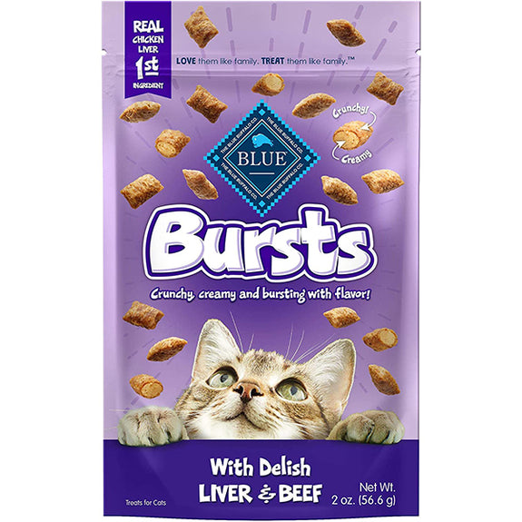 Bursts Delish Liver & Beef Crunchy & Creamy Cat Treats