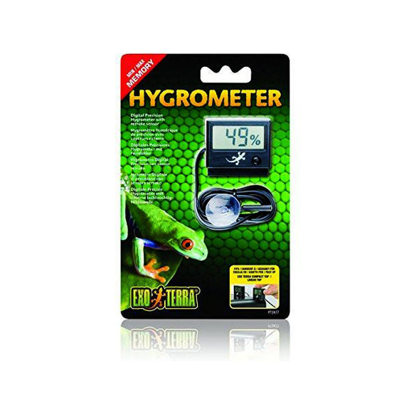 Digital Hygrometer Humidity Monitoring System with Remote Sensor for Terrariums