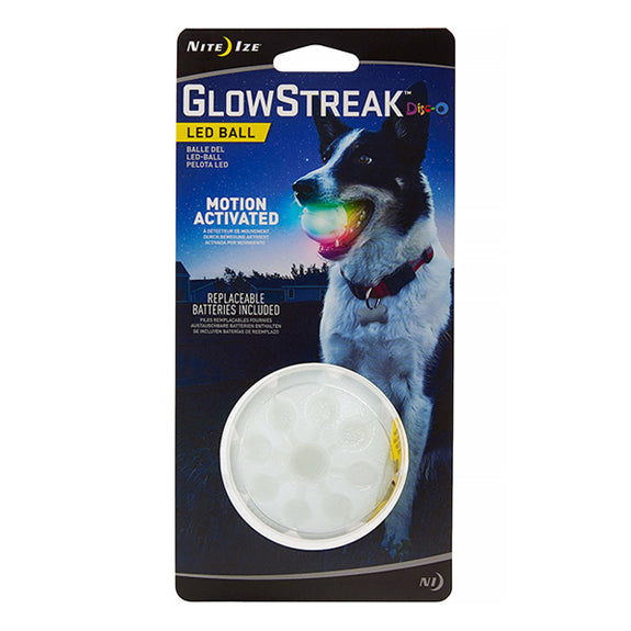 Glowstreak Disco LED Rubber Ball