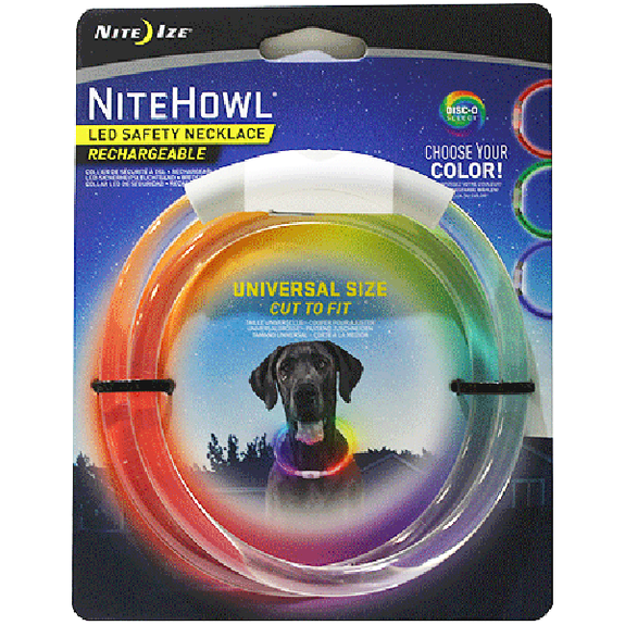NiteHowl LED Safety Necklace Universal Size Disc-O Select