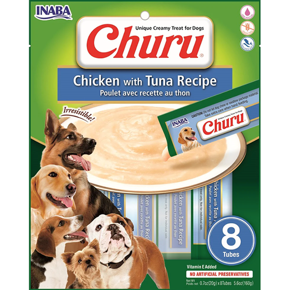 Churu Chicken with Tuna Puree Grain-Free Lickable Dog Treat