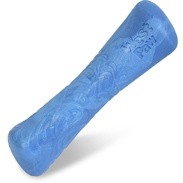 Drifty Durable Recycled Materials Dog Bone Chew Toy Blue