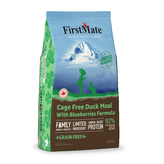 Cage-Free Duck Meal with Blueberries Grain-Free Dry Cat Food