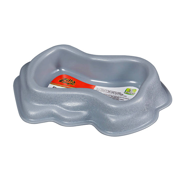 Durable Reptile Dish Gray