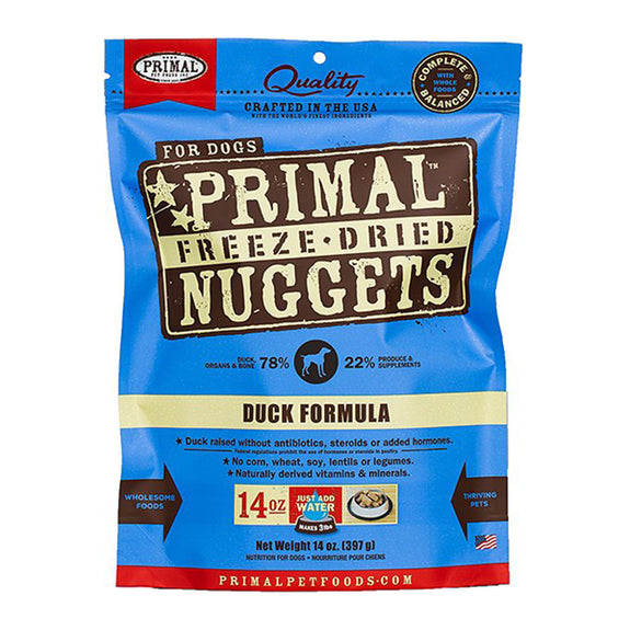 Nuggets Duck Formula Freeze-Dried Raw Grain-Free Dog Food