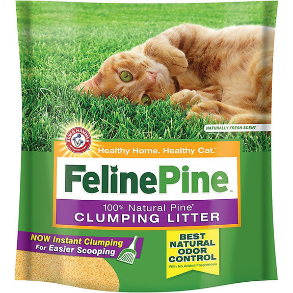 Feline Pine Unscented Clumping Natural Pine Cat Litter