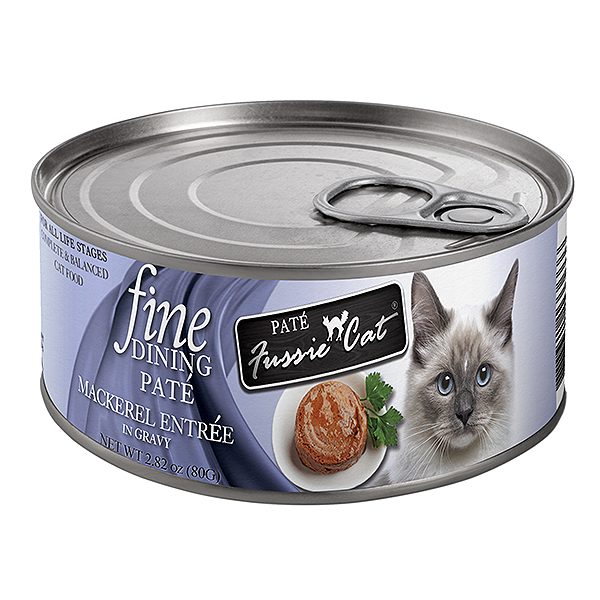 Fine Dining Paté Mackerel Entrée in Gravy Wet Canned Cat Food