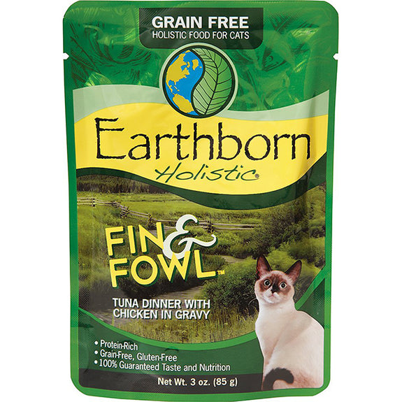 Fin & Fowl Tuna Dinner with Chicken in Gravy Grain-Free Wet Pouch Cat Food