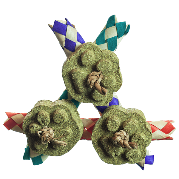 Nibbles Finger Trap Hay Chews Small Animal Chew Toy