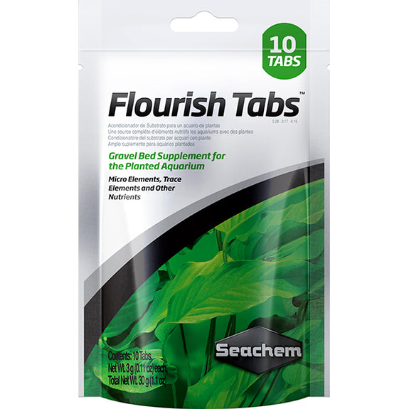 Flourish Tabs Aquarium Plant Gravel Bed Supplement Dissolvable Tablets