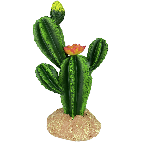 Desert Flower Cactus Resin Reptile Terrarium Decoration