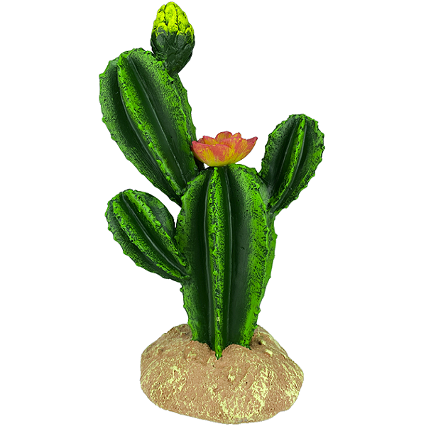 Desert Flower Cactus Resin Reptile Terrarium Decoration