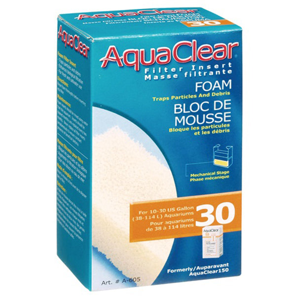 Foam Mechanical & Biological Filter Inserts for the AquaClear 30 Power Filter