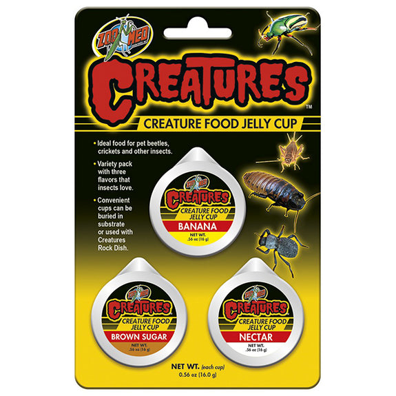 Creatures Food Jelly Cups Assorted Flavors Insect & Arthropod Food