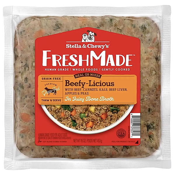 FreshMade Beefy-Licious Grain-Free Frozen Gently Cooked Beef Dog Food