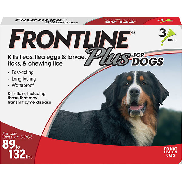 Frontline Plus Flea & Tick Monthly Spot Treatment for Dogs