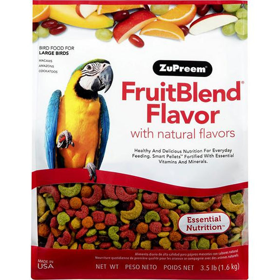 Fruit Blend Flavor Bird Food Pellets For Large Birds