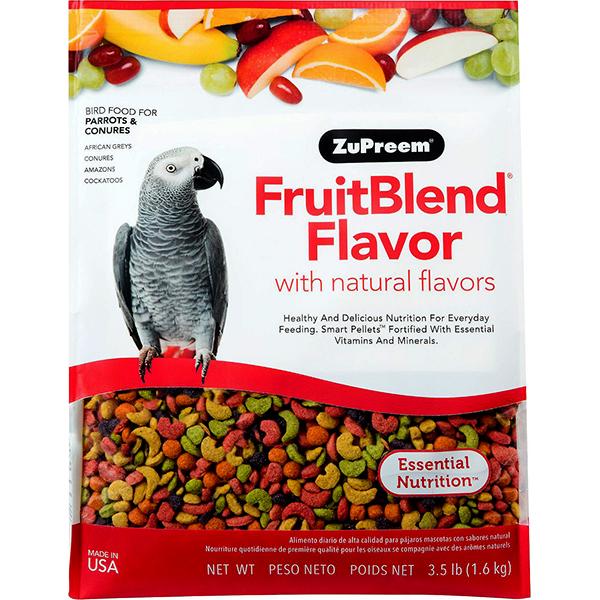 Fruit Blend Flavor Bird Food Pellets For Parrots & Conures