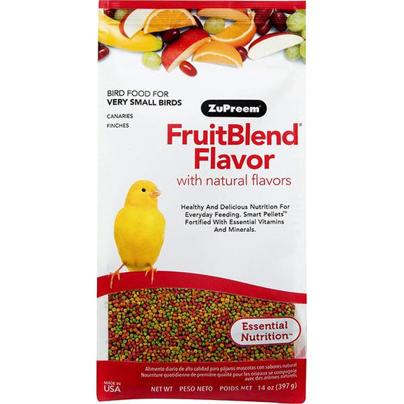 Fruit Blend Flavor Bird Food Pellets For Very Small Birds