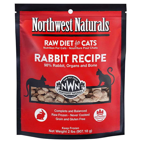 Nibbles Rabbit Recipe Frozen Raw Cat Food