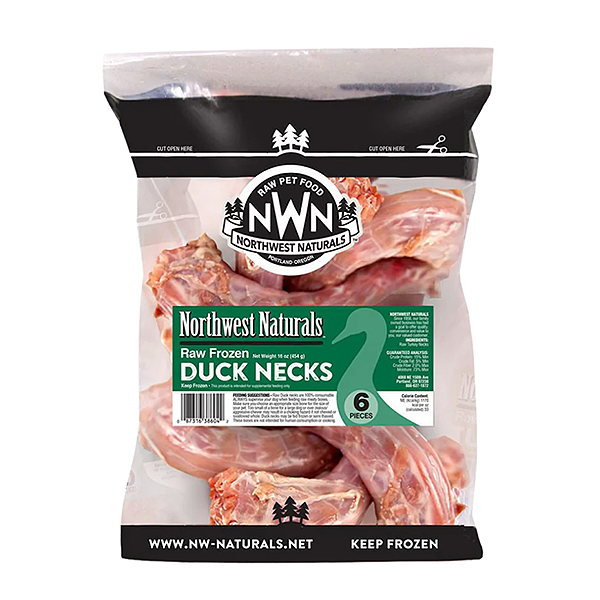 Raw Meaty Bones Duck Necks Frozen Recreational Raw Dog Chew