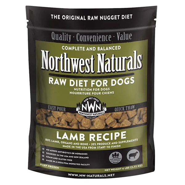 Nuggets Lamb Recipe Frozen Raw Dog Food
