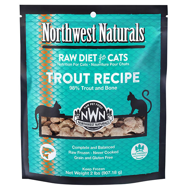 Nibbles Trout Recipe Frozen Raw Cat Food