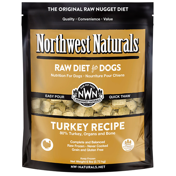Nuggets Turkey Recipe Frozen Raw Dog Food