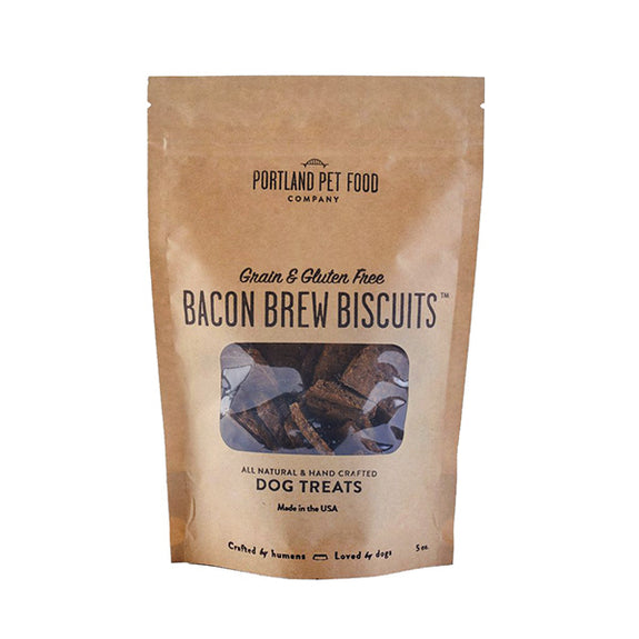 Bacon Brew Biscuits Hand Crafted Crunchy Grain-Free Dog Treats