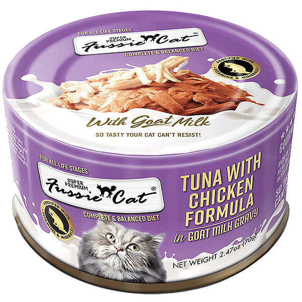Super Premium Tuna with Chicken Formula in Goat Milk Gravy Wet Canned Grain-Free Cat Food