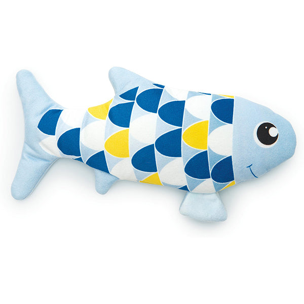 Groovy Fish Moving Plush Catnip Cat Toy Blue