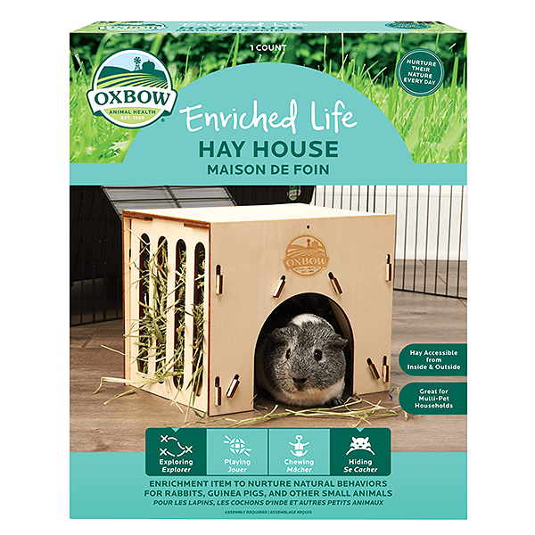 Enriched Life Hay House Hideout Small Animal Habitat Addition