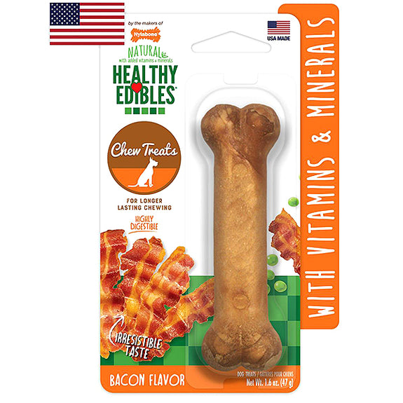 Healthy Edibles Bacon Bone Dog Chew Treat