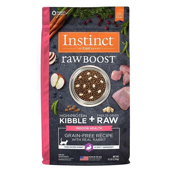 Instinct Raw Boost Indoor Health Grain-Free Recipe with Real Rabbit Natural Dry Cat Food