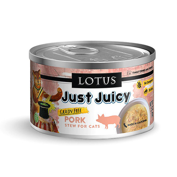 Just Juicy Pork Stew Grain-Free Wet Canned Cat Food