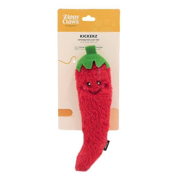 Kickerz Red Pepper Plush Cat Toy