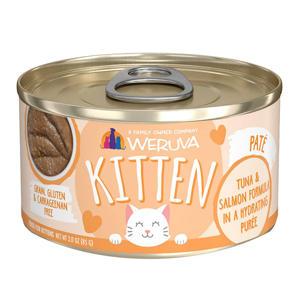 Tuna & Salmon Formula Puree Grain-Free Wet Canned Kitten Food