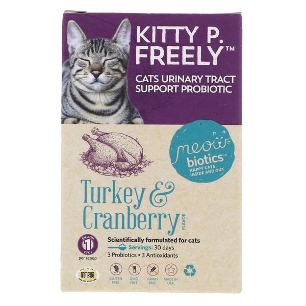 Meowbiotics Kitty P. Freely Turkey & Cranberry Flavor UTI Support Probiotic Cat Supplement