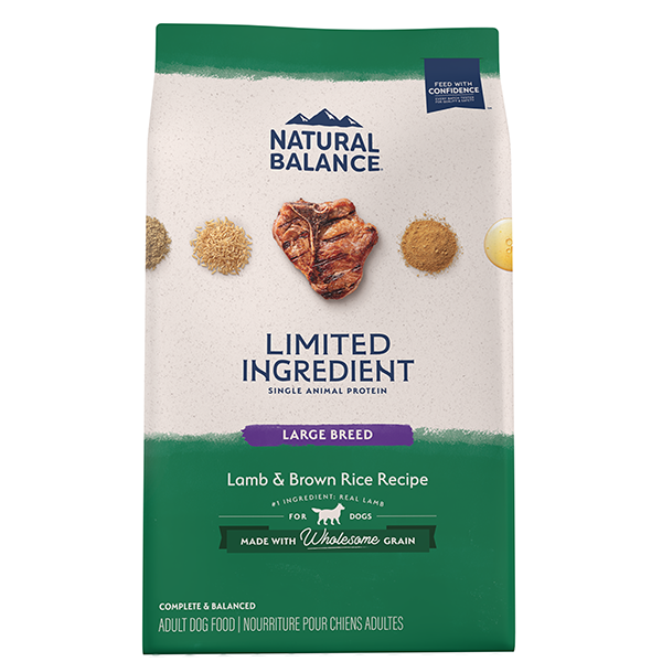 Limited Ingredient Diet Lamb Meal & Brown Rice Large Breed Dry Dog Food