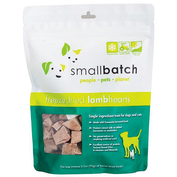 Freeze-Dried Lamb Hearts Single Ingredient Dog Treats