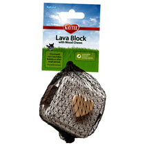 Lava Block with Wood Chews Volcanic Stone & Wood Small Animal Chew Toy