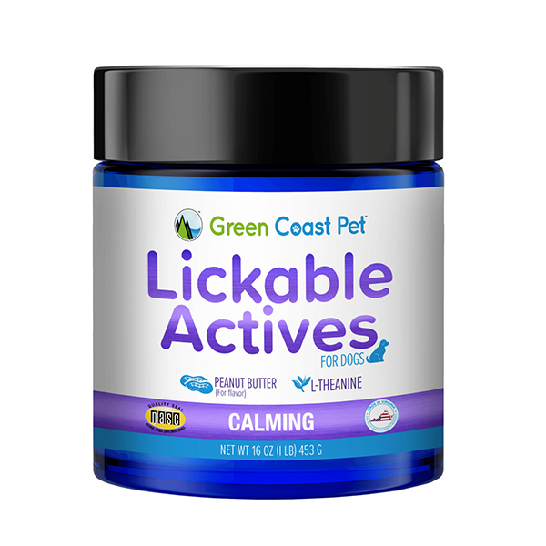 Lickable Actives Calming Peanut Butter for Dogs with L-Theanine