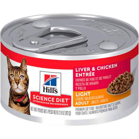Adult Light Liver & Chicken Entrée Wet Canned Cat Food