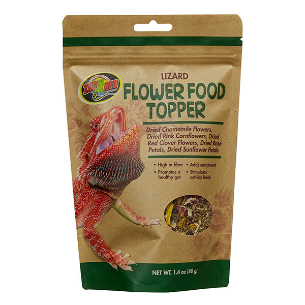 Lizard Flower Food Topper Reptile Food Supplement