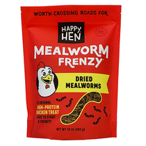 Mealworm Frenzy High-Protein Dried Mealworms Chicken Treats