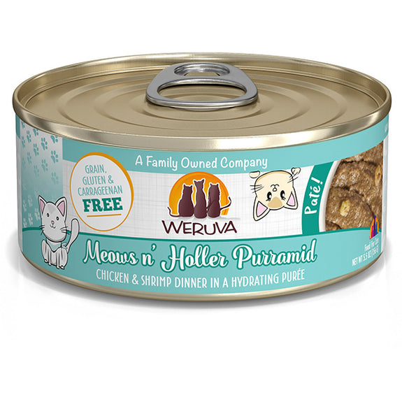 Meows n' Holler PurrAmid Chicken & Shrimp in Puree Canned Cat Food