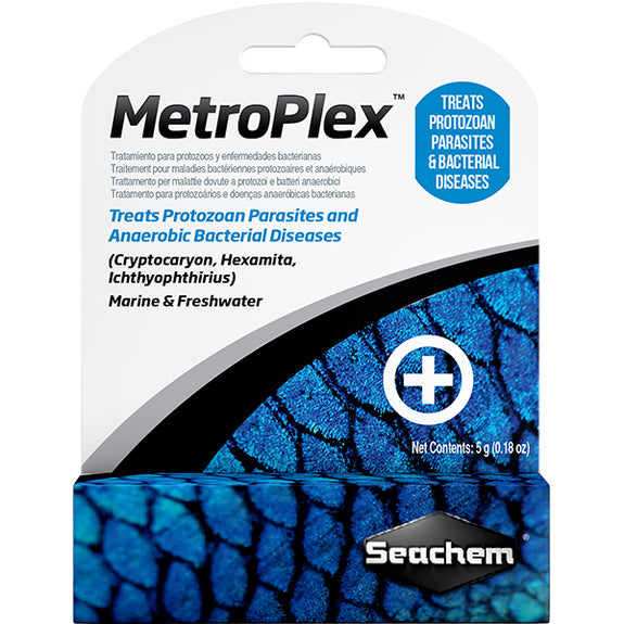 Metroplex Metronidazole Aquarium Protozoan Parasite & Anaerobic Bacterial Disease Water Treatment