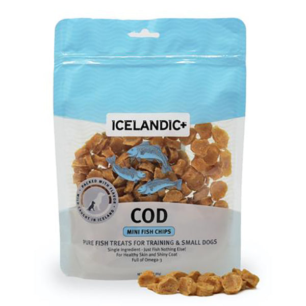 Cod Mini Fish Chips Pure Fish Grain-Free Crunchy Training Dog Treats