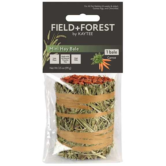 Field+Forest Mini Hay Bale Small Animal Treat Carrot