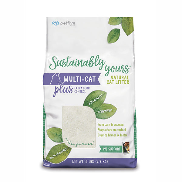 Multi-Cat Plus Corn & Cassava Natural Cat Litter